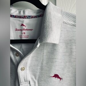 Tommy Bahama men’s size large gray polo